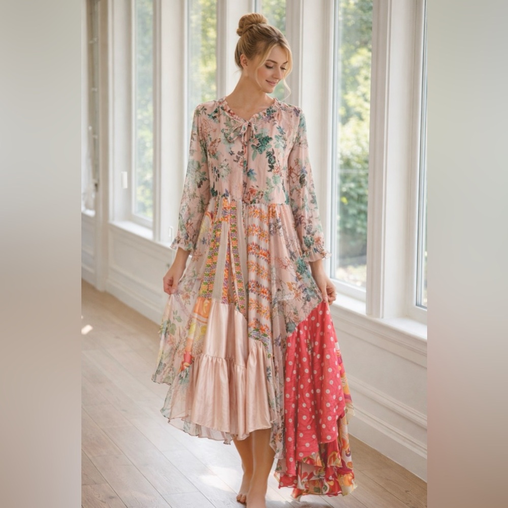 Floral Multicolor Maxi Dress